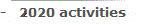 -   2020 activities